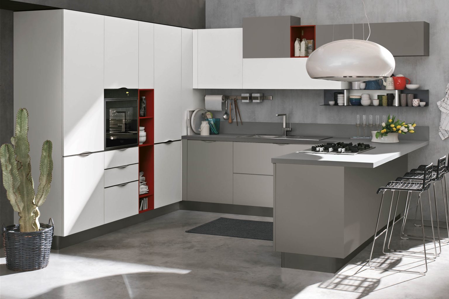 Cucina grigia: arredi e abbinamenti con altri colori | Stosa Cucine