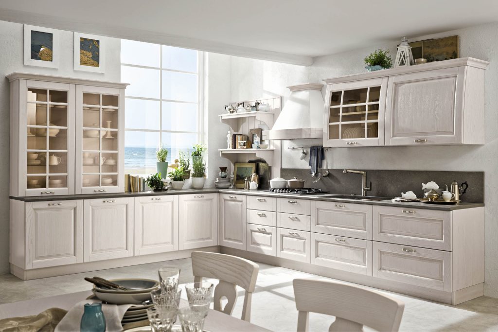 Cucina total white, originalità e design | Stosa Cucine