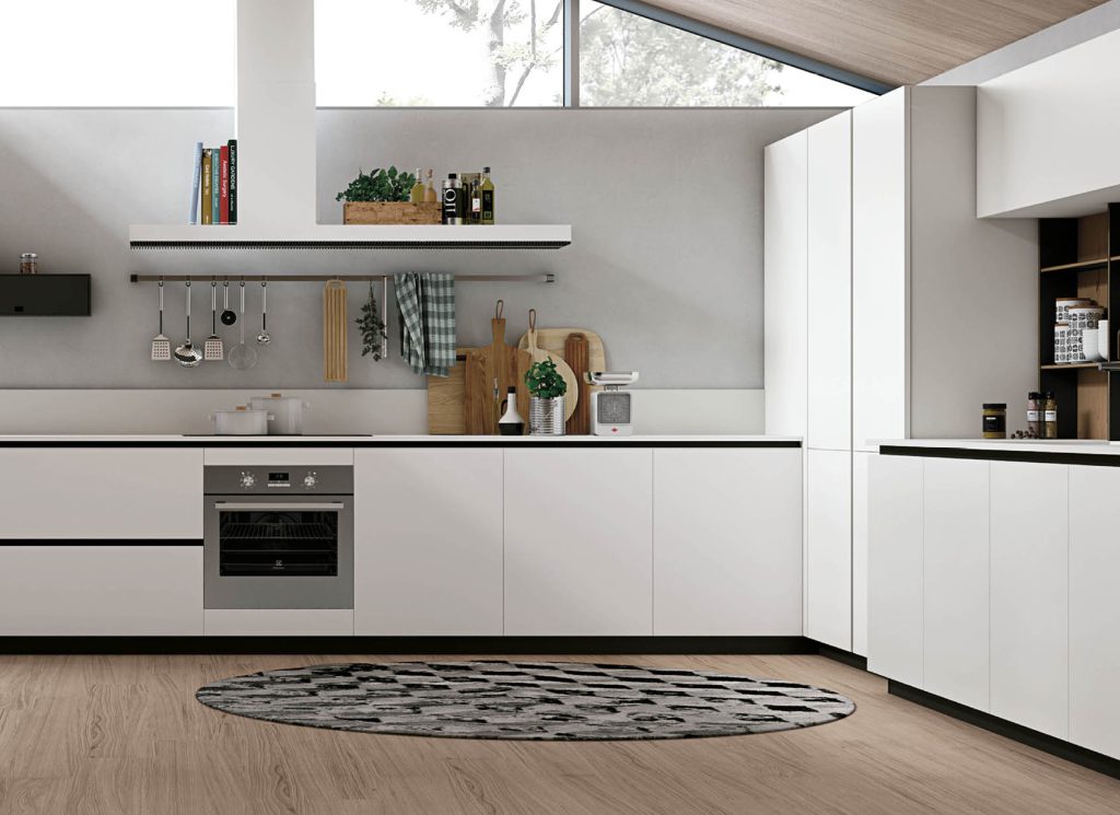 cucina moderna bianca