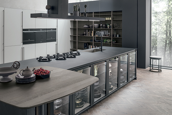 Cucina scura o total black? Il design essenziale di Stosa