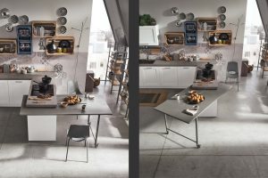 Tavolo con quattro sedie Stosa Cucine