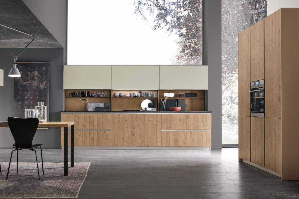 cucine effetto legno moderne