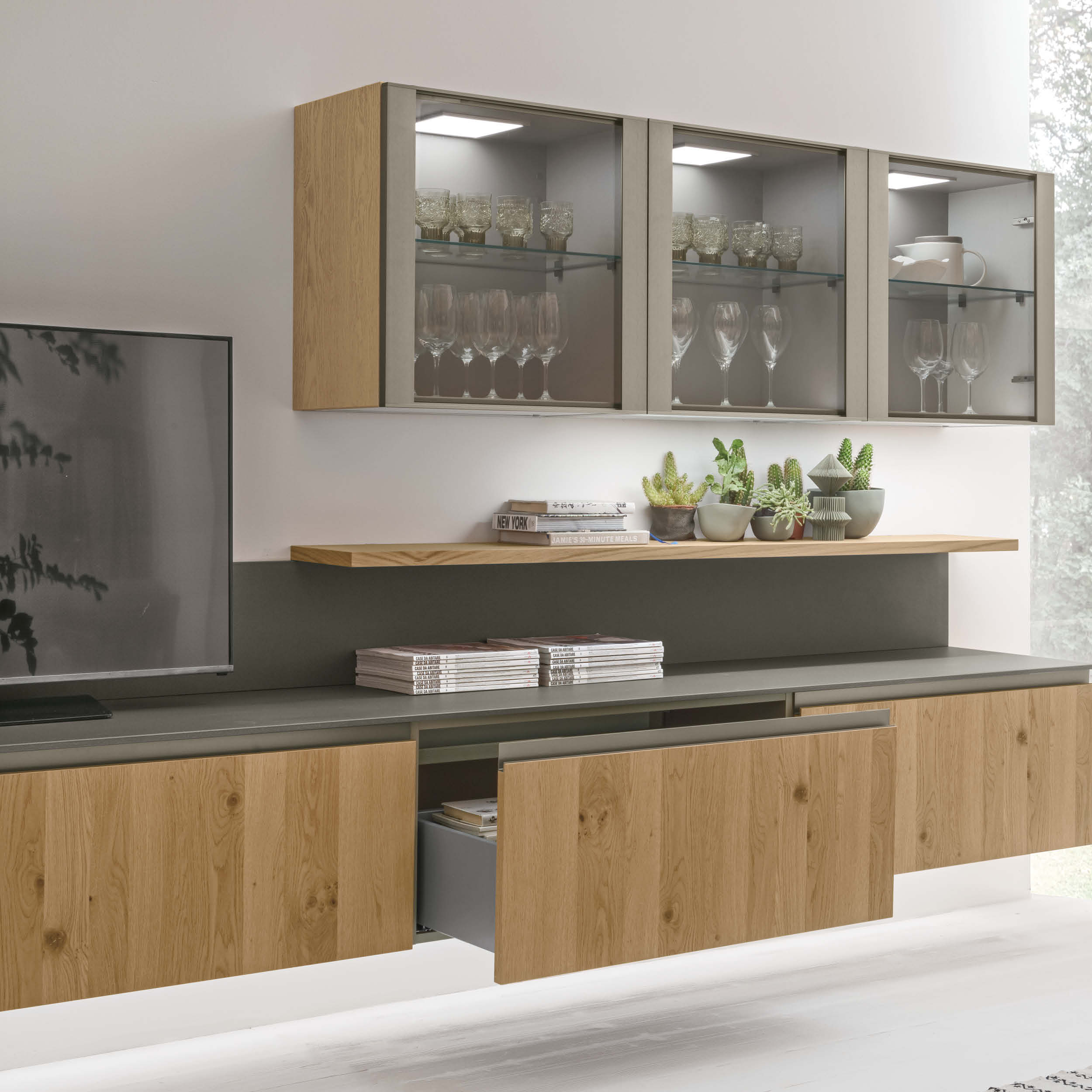 Tavolo con quattro sedie Stosa Cucine