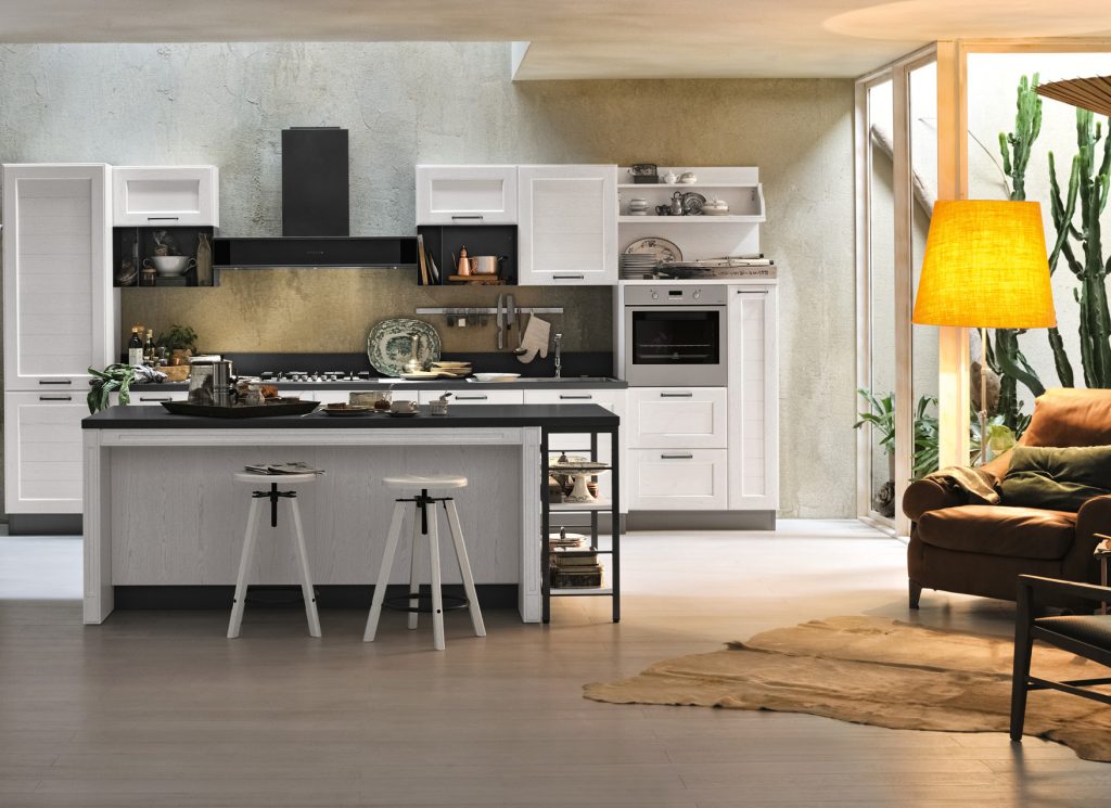 cucine con isola per poco spazio