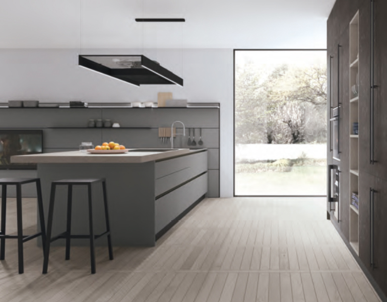 cucina moderna in stile americano