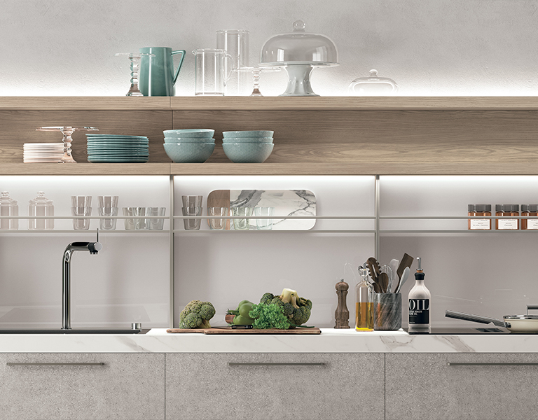 Paraschizzi cucina in vetro